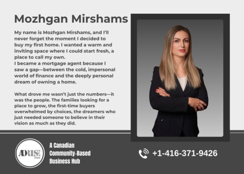 Mozhgan Mirshams MORTGAGE BROKERS & AGENTS Toronto (GTA)