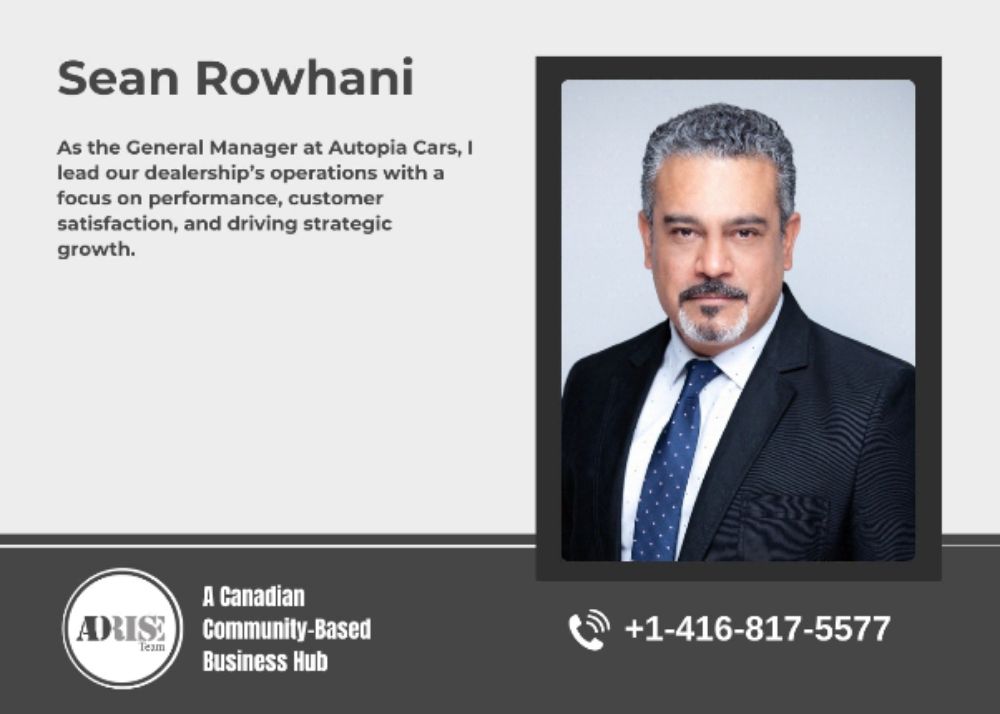 SEAN ROWHANI BUY & SELL- LEASE & FINANCE- LEASE TRANSFER-LOAN & FINANCE Toronto (GTA)
