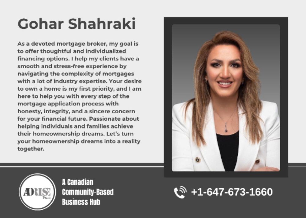   Gohar Shahraki MORTGAGE BROKERS & AGENTS Toronto (GTA)