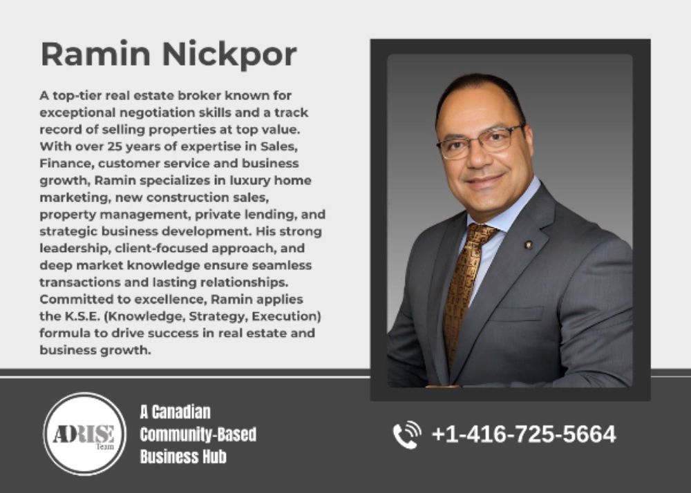 Real Estate Services By Ramin REAL ESTATE BROKERS & AGENTS Toronto (GTA)