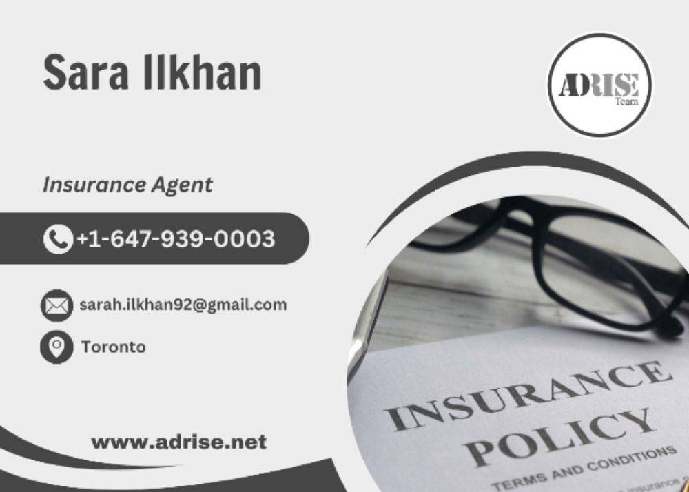 Sara Ilkhan INSURANCE & INVESTMENT SERVICES Toronto (GTA)