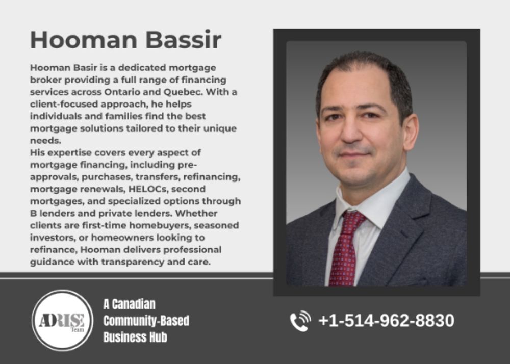 Hooman mortgage Solutions MORTGAGE BROKERS & AGENTS Toronto (GTA)