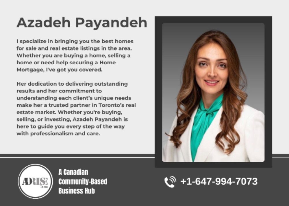 Azadeh Payandeh REAL ESTATE BROKERS & AGENTS Toronto (GTA)