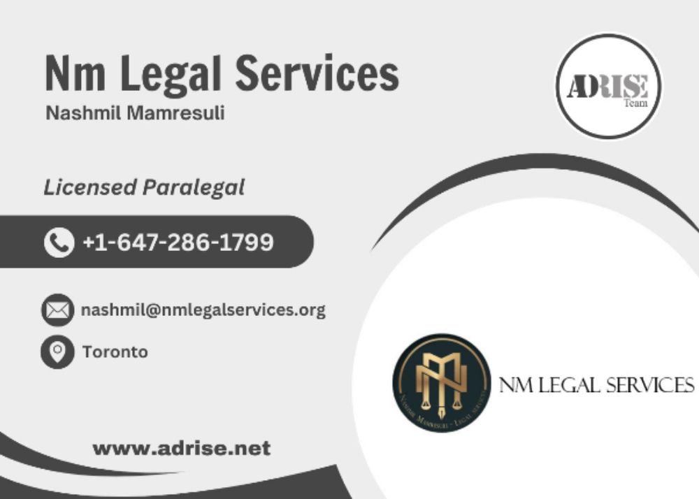 Nm Legal Services  LAWYER & PARALEGAL SERVICES Toronto (GTA)