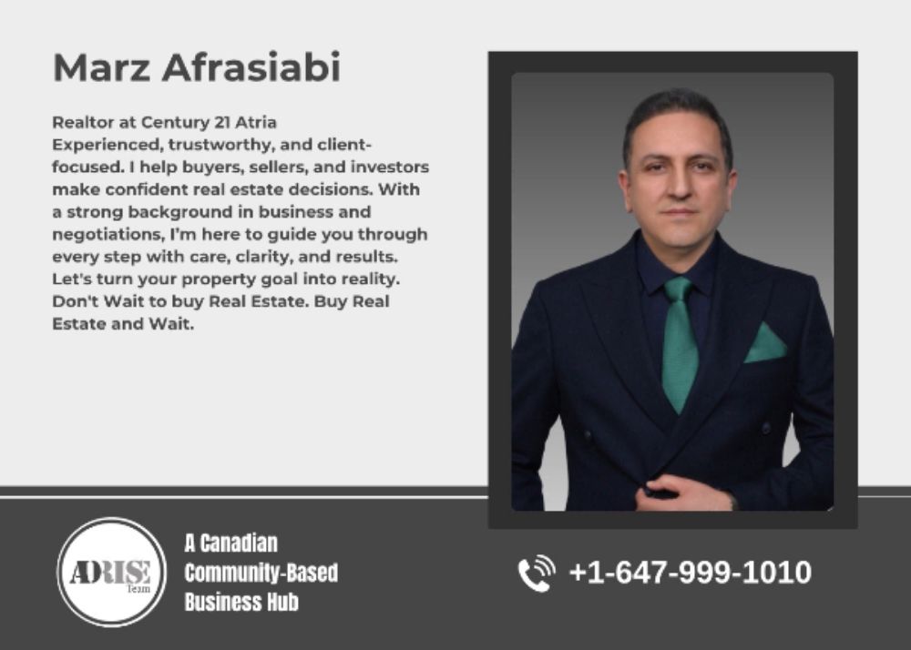 Marz Afrasiabi REAL ESTATE BROKERS & AGENTS Toronto (GTA)