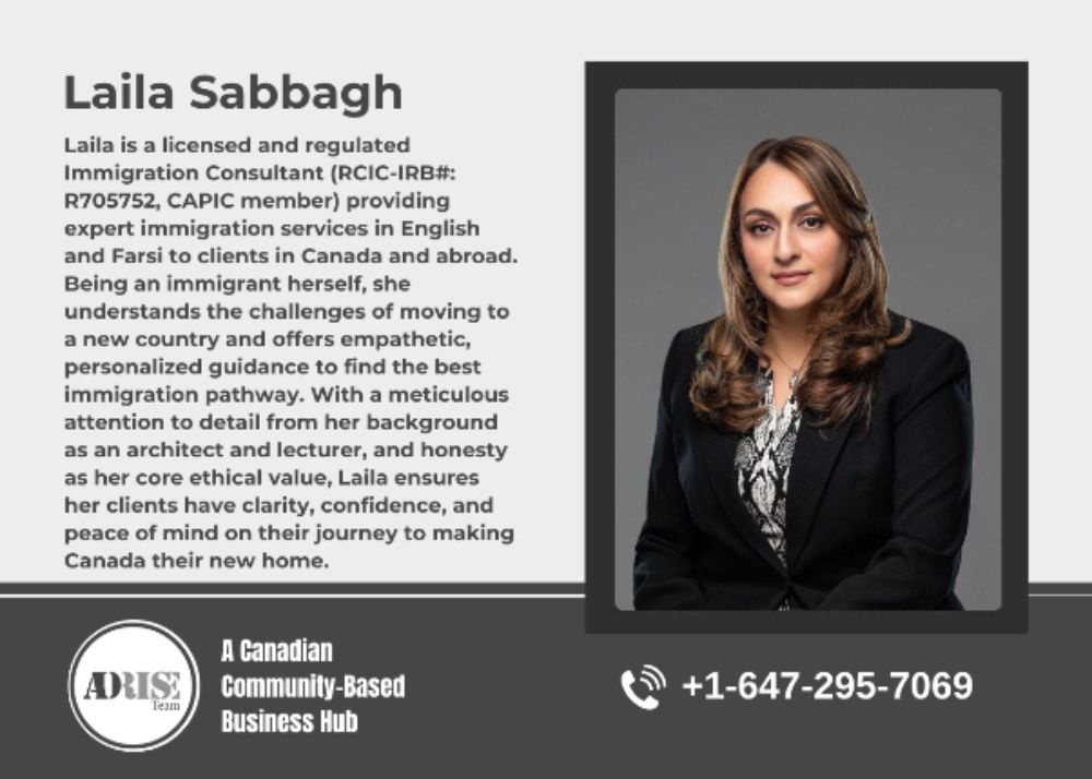 Laila Sabbagh Professional Immigration Services Inc. IMMIGRATION CONSULTANT & SERVICES Toronto (GTA)