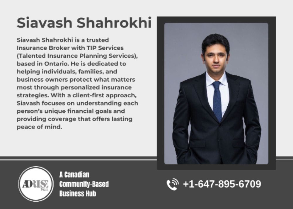Siavash Shahrokhi INSURANCE & INVESTMENT SERVICES Toronto (GTA)