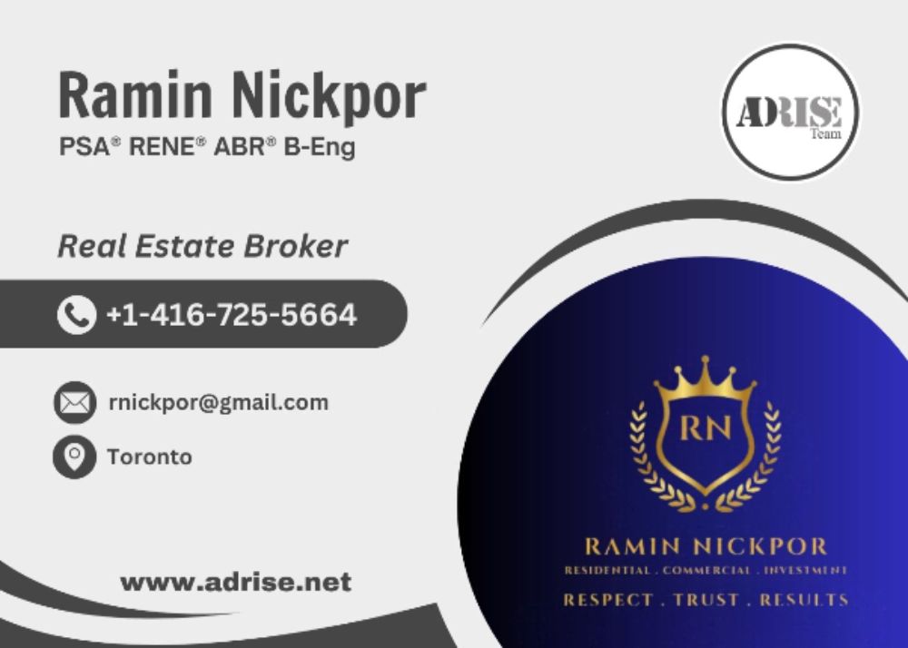 Real Estate Services By Ramin REAL ESTATE BROKERS & AGENTS Toronto (GTA)