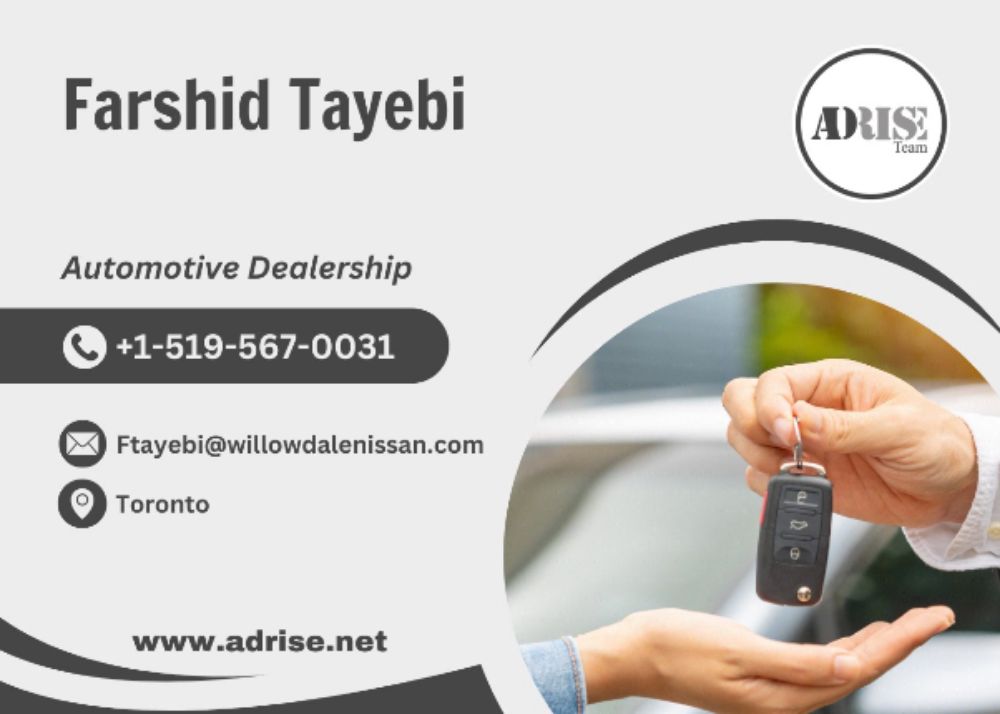 Farshid Tayebi BUY & SELL- LEASE & FINANCE- LEASE TRANSFER-LOAN & FINANCE Toronto (GTA)