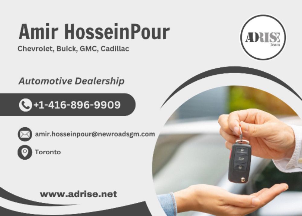 Amir HosseinPour BUY & SELL- LEASE & FINANCE- LEASE TRANSFER-LOAN & FINANCE Toronto (GTA)
