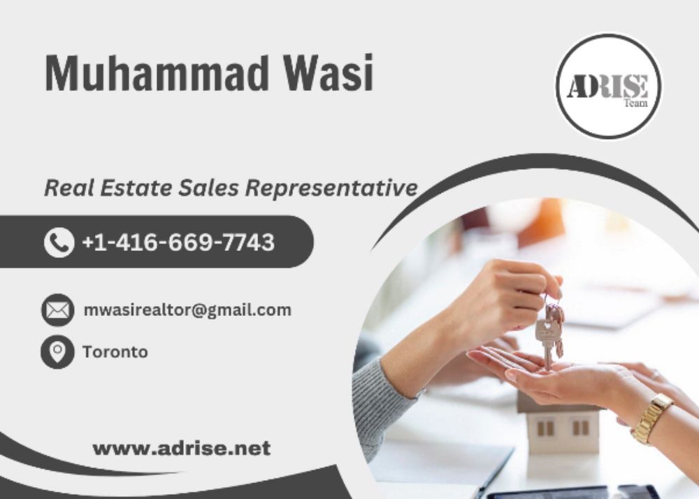 Muhammad Wasi REAL ESTATE BROKERS & AGENTS Toronto (GTA)