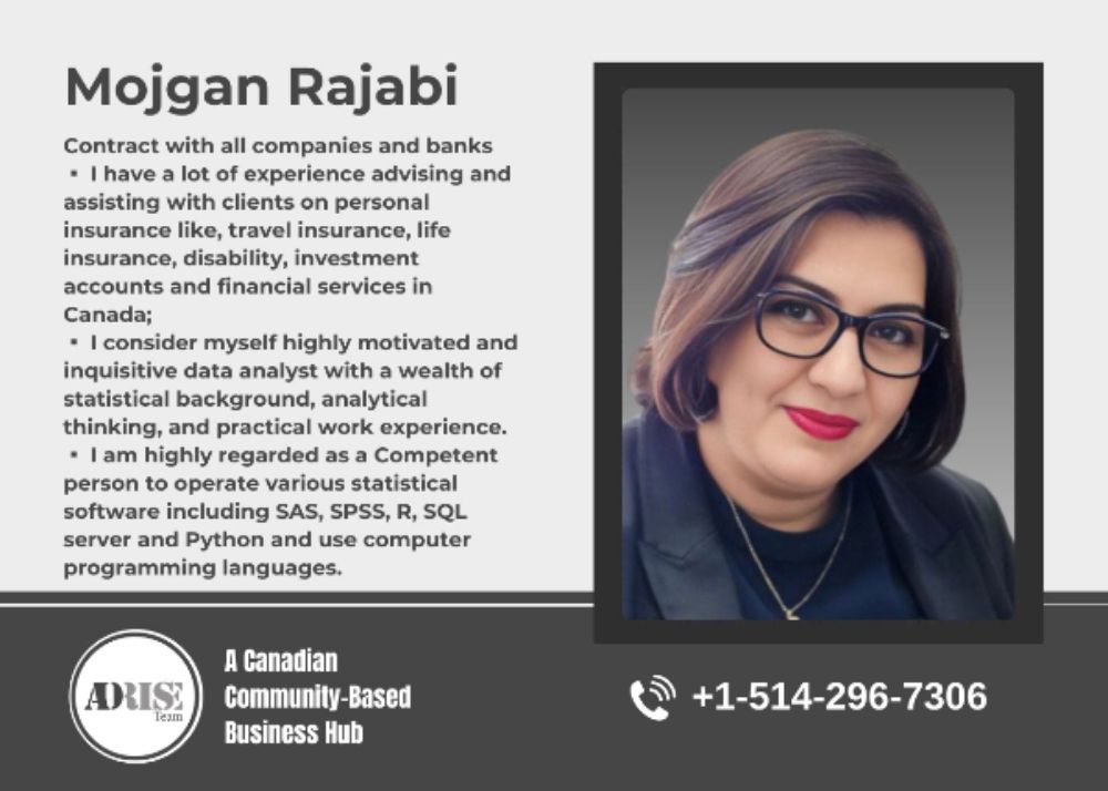 Mojgan Rajabi  INSURANCE Montreal