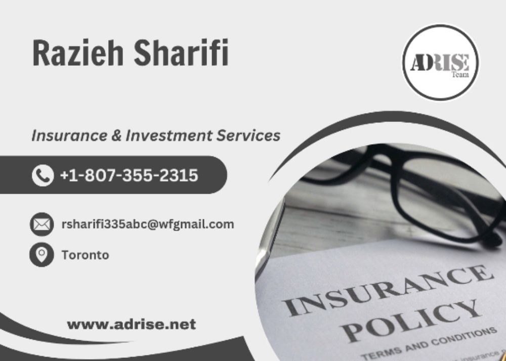 Razieh Sharifi INSURANCE & INVESTMENT SERVICES Thunder Bay