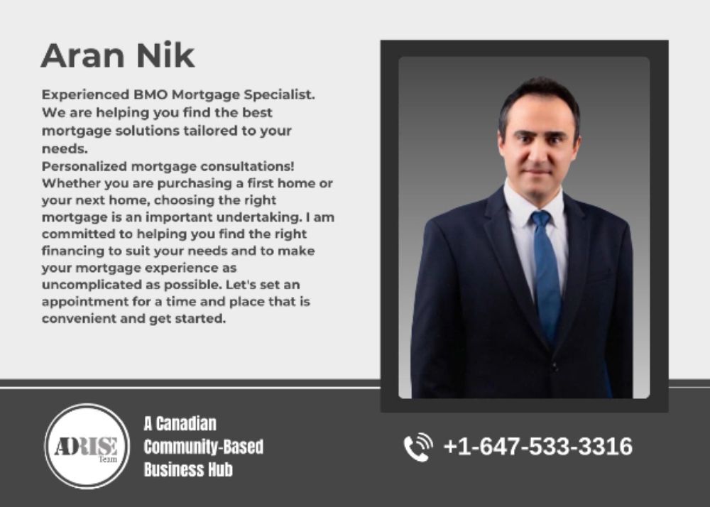 Aran Nik MORTGAGE BROKERS & AGENTS Toronto (GTA)