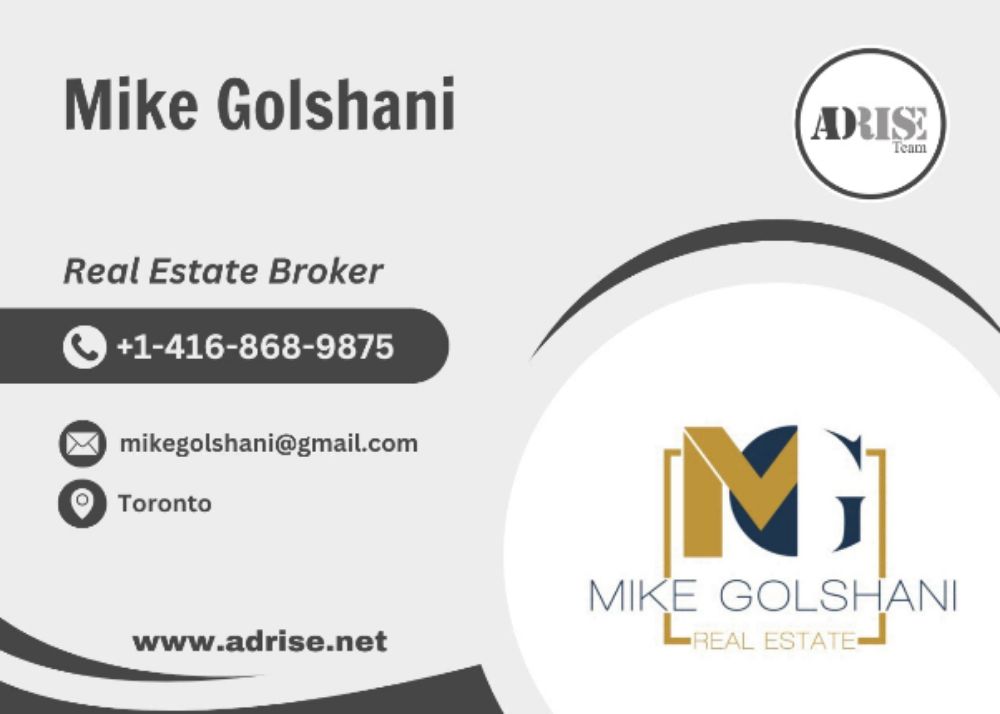 Mike (Arash) Golshani REAL ESTATE BROKERS & AGENTS Toronto (GTA)