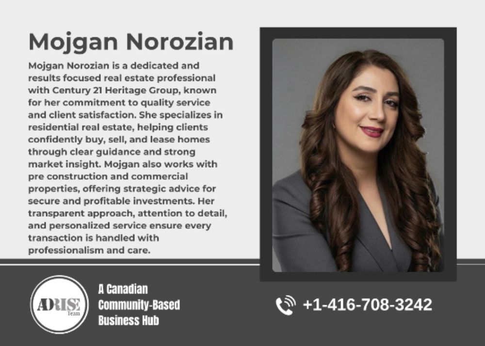 Mojgan Norozian REAL ESTATE BROKERS & AGENTS Toronto (GTA)