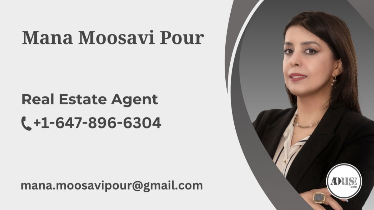 Mana Moosavi Pour REAL ESTATE BROKERS & AGENTS Toronto (GTA)
