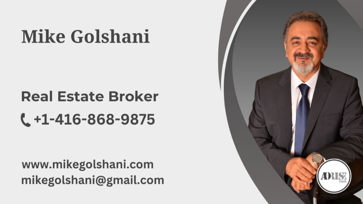 Mike (Arash) Golshani REAL ESTATE BROKERS & AGENTS Toronto (GTA)