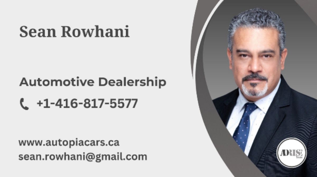 SEAN ROWHANI BUY & SELL- LEASE & FINANCE- LEASE TRANSFER-LOAN & FINANCE Toronto (GTA)