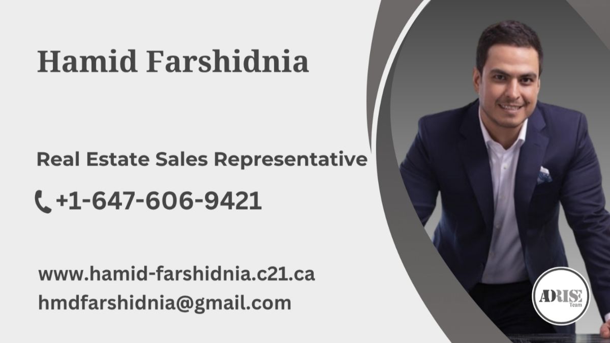 Hamid Farshidnia REAL ESTATE BROKERS & AGENTS Toronto (GTA)