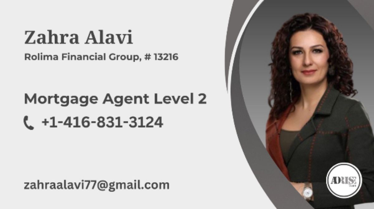 Zahra Alavi MORTGAGE BROKERS & AGENTS Toronto (GTA)