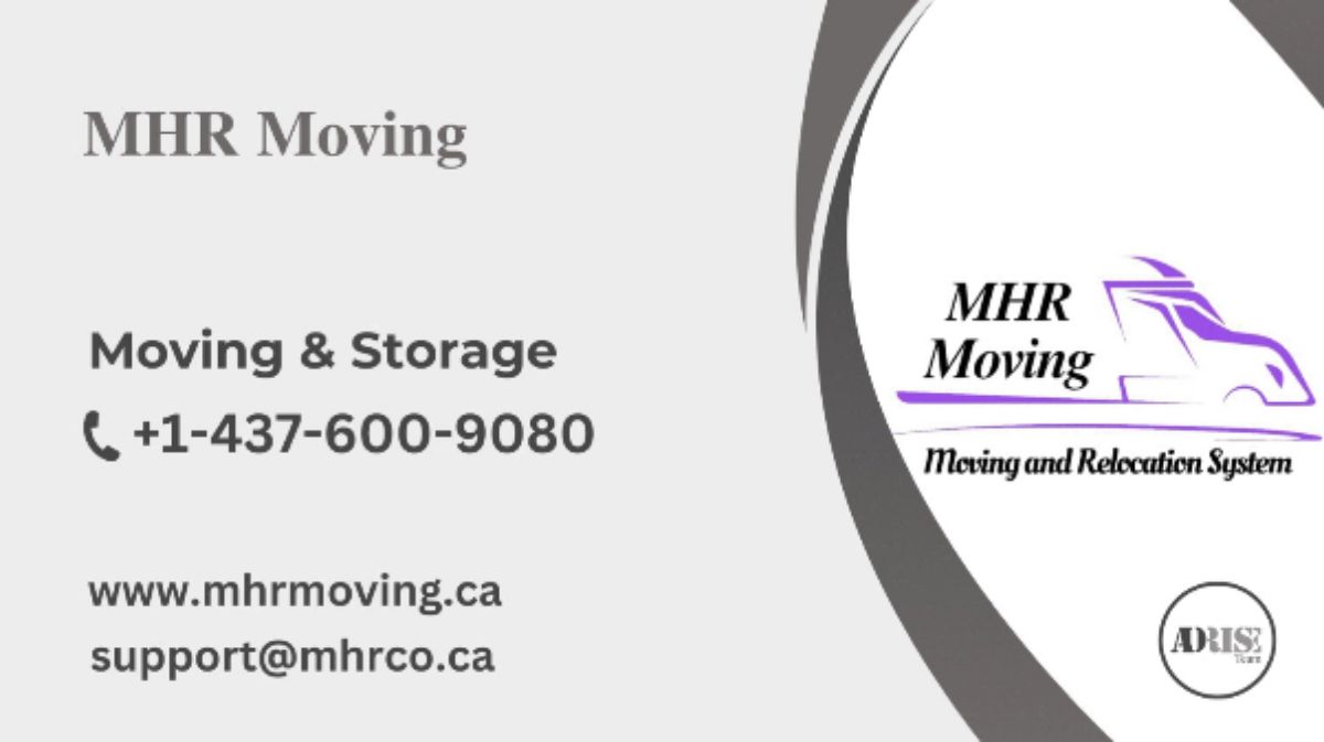 𝐌𝐇𝐑 𝐌𝐨𝐯𝐢𝐧𝐠 MOVING & STORAGE Toronto (GTA)