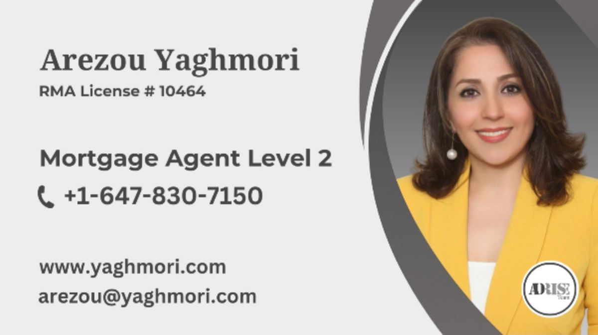 Arezou Yaghmori MORTGAGE BROKERS & AGENTS Toronto (GTA)